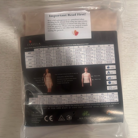 Isavela full leng compression body suite with 3/4 arms - Picture 3 of 4